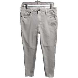 Parker White Women's 30 Skinny Jeans in Ivory White stretch denim